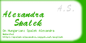 alexandra spalek business card
